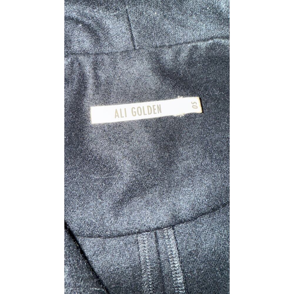 ALI GOLDEN Black Wool Kimono Oversized Coat ONE SIZE - Picture 8 of 10